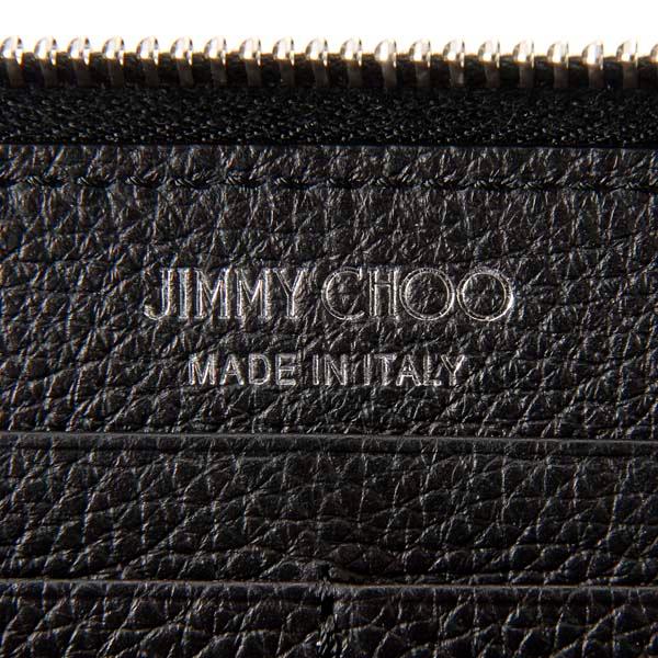訳あり 正面左下のスタッズに傷あり JIMMY CHOO ジミーチュウ ラウンド