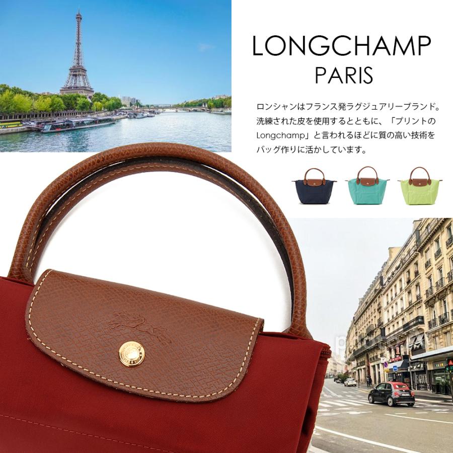 訳あり　ホックの色間違い　LONGCHAMP ロンシャン ハンドバッグ グラファイト/グレー レディース 1621919P66 プリアージュ グリーン S｜s-select｜02