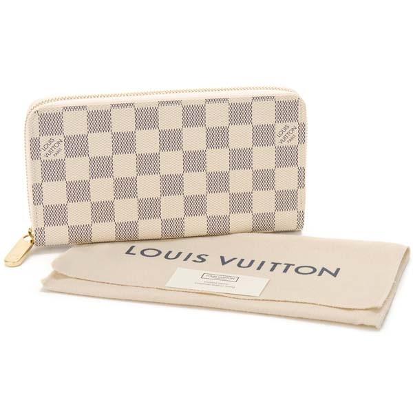 美品！本物保証！ルイヴィトン LOUIS VUITTON＊アズールジッピー LOUIS VUITTON 訳あり ファスナー持ち手キズ ルイヴィトン Louis