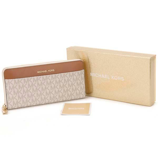 新品未使用 マイケルコース 長財布 バニラ MICHAEL KORS（マイケルコース） 長財布 レディース バニラ 34H1GT9E8B