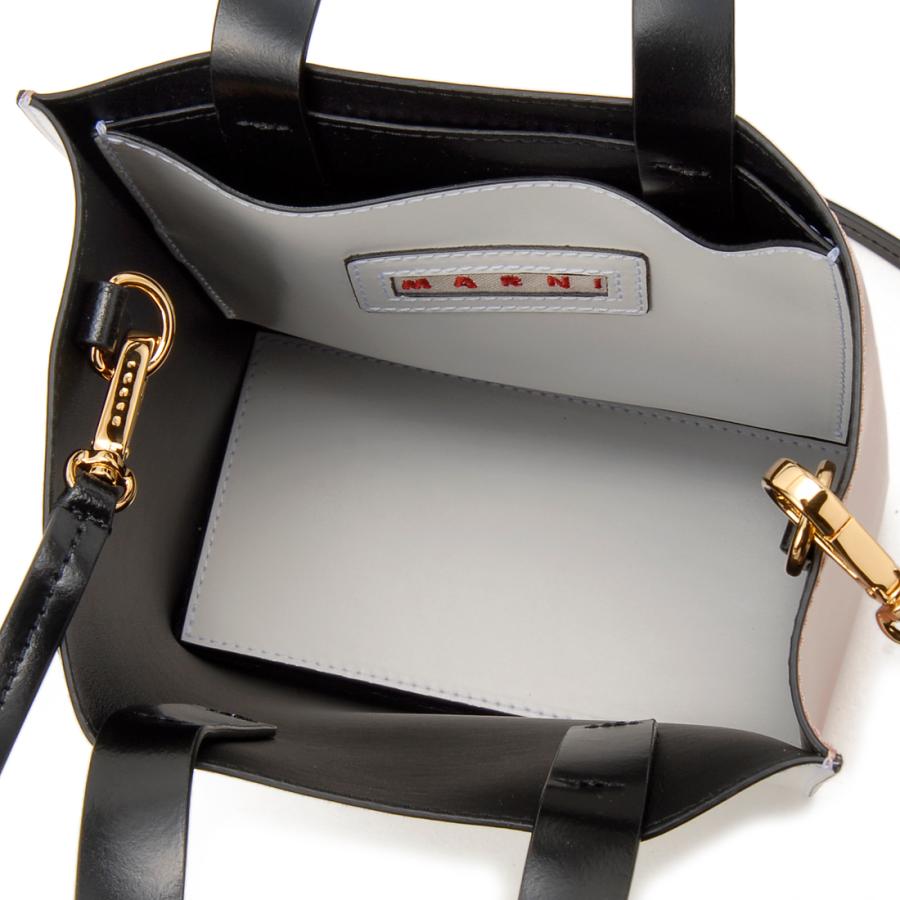 訳あり　正面左下に僅かな汚れあり　MARNI マルニ ショルダーバッグ レディース ホワイト ピンク SHMP0039Y0 ZO303 MUSEO ミュゼオ 訳あり 正面左下に僅かな汚れあり MARNI マルニ ショルダーバッグ