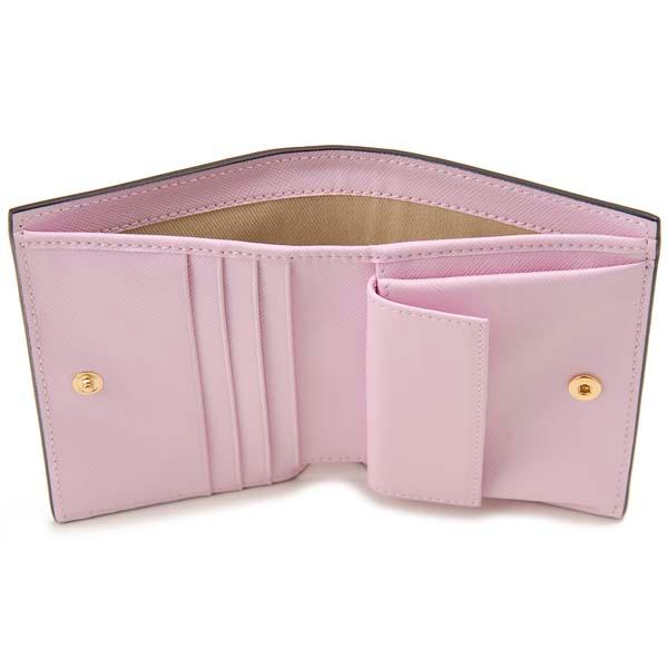 訳あり　背面に黄色い変色あり　MARNI マルニ 財布 二つ折り財布 レディース オーキッド PFMOQ14U13 Z504N 訳あり 背面に黄色い変色あり MARNI マルニ 財布 二つ折り財布