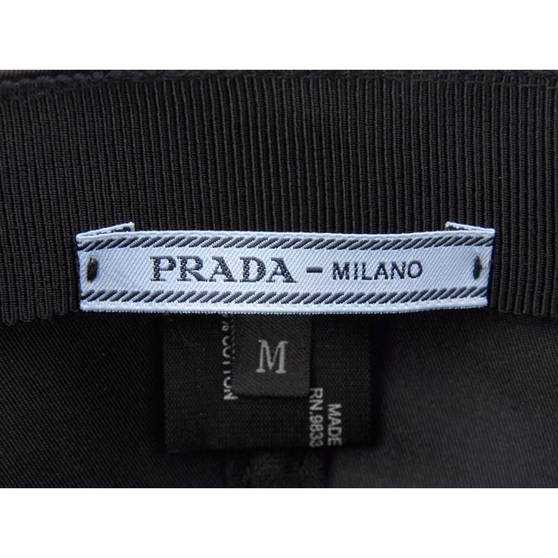 訳あり ロゴが歪んで付いている プラダ PRADA 帽子 ベースボール
