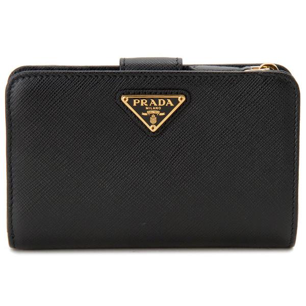 訳あり ホック取れ PRADA プラダ 二つ折り財布 1ML225 QHH F0002  