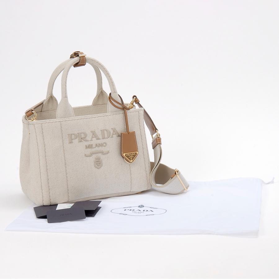 訳あり ハンドル部ベルト穴にキズあり プラダ PRADA ハンドバッグ 1BG464 2CX9 F00188 OM CANAPA カナパ | GIANNI CHIARINI | 03