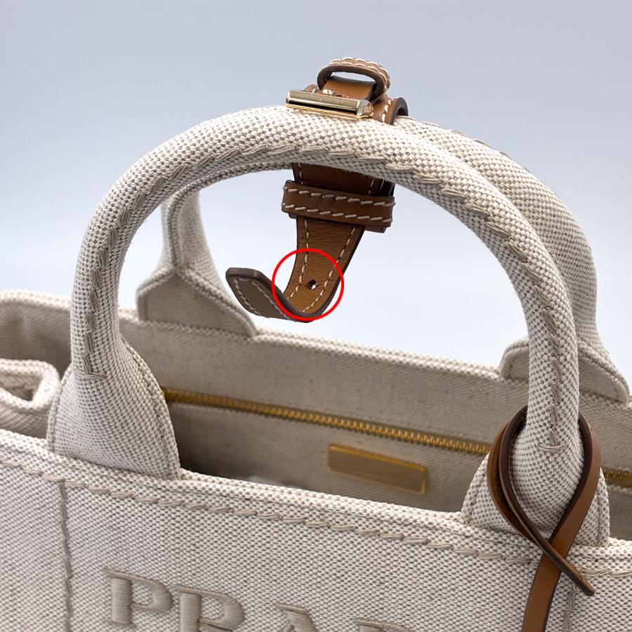 GIANNI CHIARINI 訳あり ハンドル部ベルト穴にキズあり PRADA