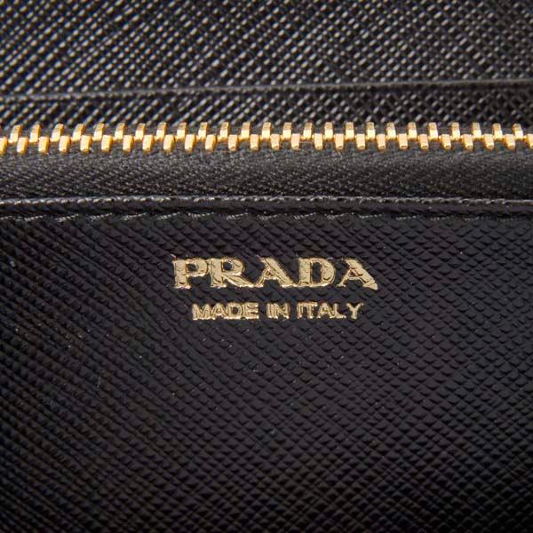 訳あり　ギャランティーカードなし　プラダ 長財布 PRADA 1ML506 QWA F0002 サフィアーノ ラウンドファスナー NERO ネロ ブラック 訳あり ギャランティーカードなし プラダ 長財布 PRADA 1ML506 QWA