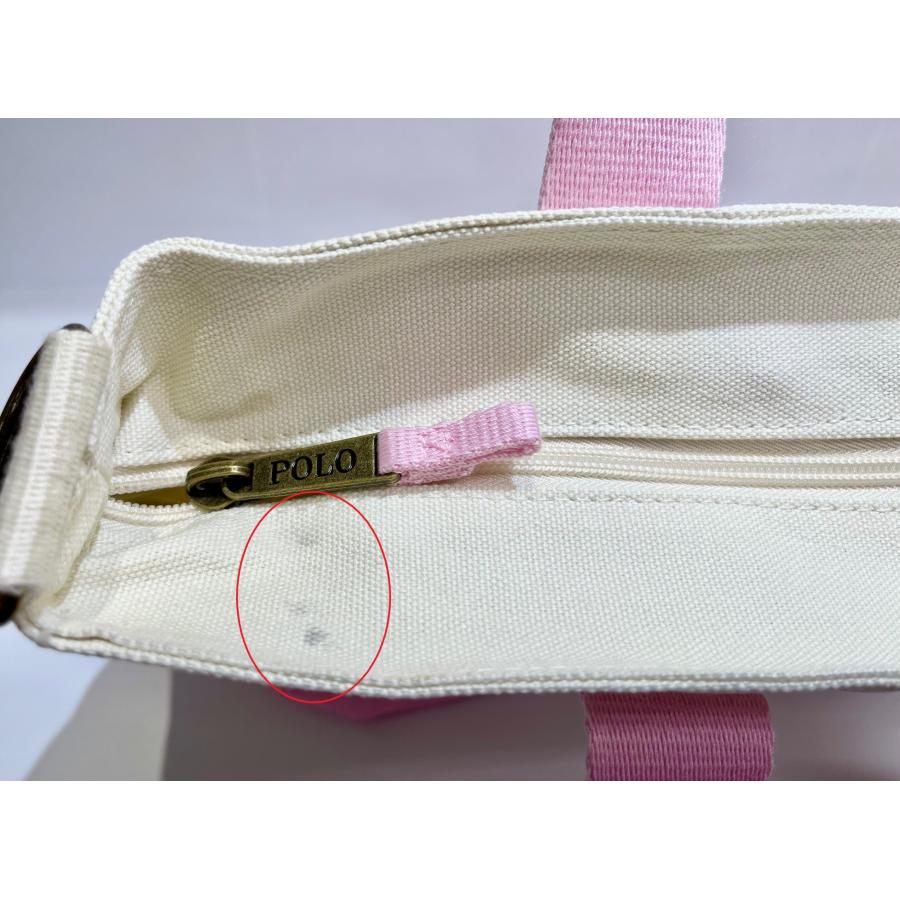 訳あり 上側チャック付近に汚れあり POLO RALPH LAUREN ポロ ラルフ
