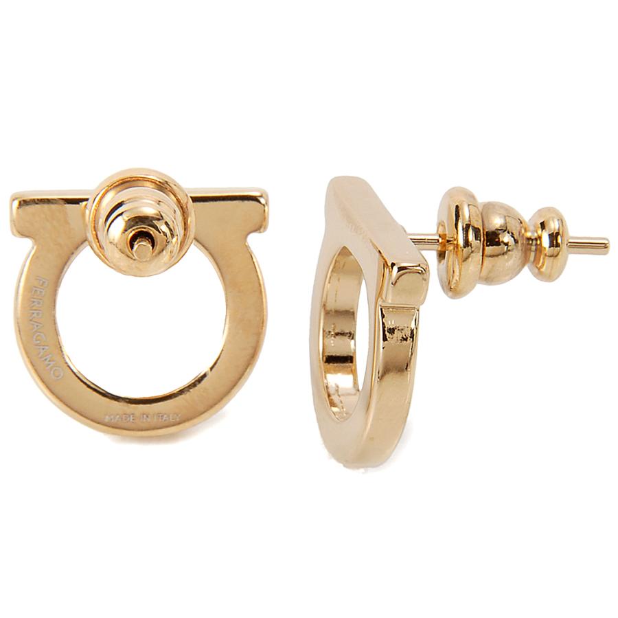 訳あり 箱なし Ferragamo フェラガモ ピアス レディース ゴールド 76