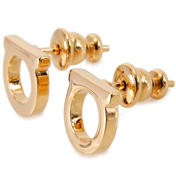 訳あり 箱不良 Ferragamo フェラガモ ピアス レディース ゴールド 76