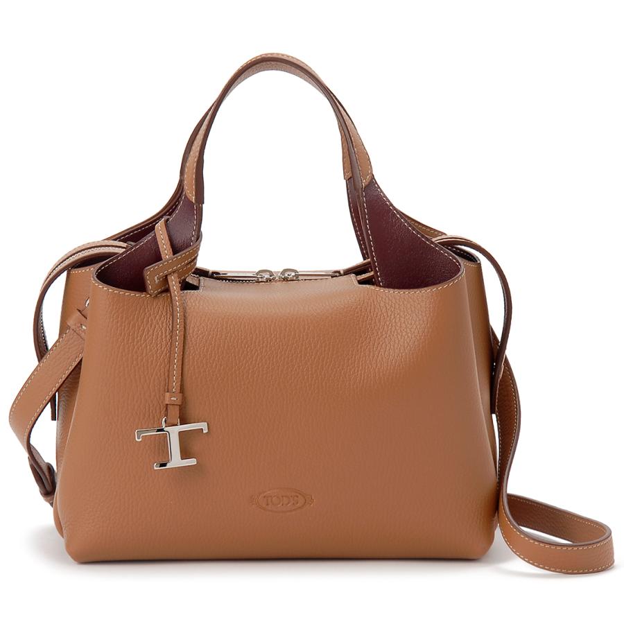 TOD'S トッズ ハンドバッグ キャメル 訳あり 箱汚れ、持ち手にコバ汚れあり TOD'S トッズ