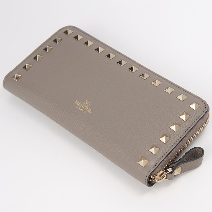 ボーナスストアPlus10％対象店 訳あり　説明冊子なし　VALENTINO ヴァレンティノ 長財布 レディース トープ 3W2P0645VSH NB9 ROCKSTUDの画像