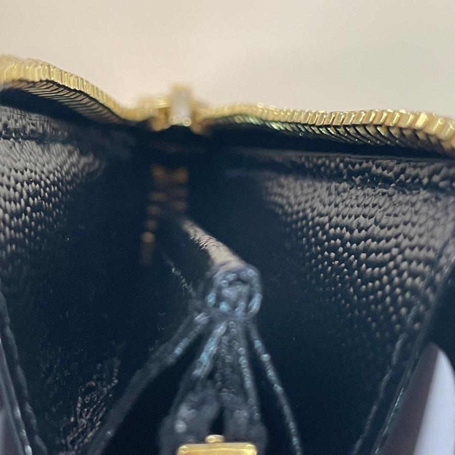 訳あり 内側ファスナーにすれて革めくれ サンローランパリ SAINT LAURENT PARIS ラウンドファスナー長財布 358094 BOW01 1000の画像