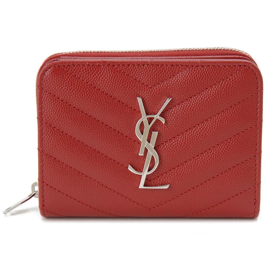 訳あり フファスナー少し固い カード類なし サンローラン パリ Saint Laurent 二つ折り財布 Bow02 6805 ルージュ レッド 新品 送料無料 W Ysl2 S Select 通販 Yahoo ショッピング