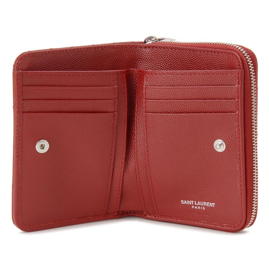 訳あり フファスナー少し固い カード類なし サンローラン パリ Saint Laurent 二つ折り財布 Bow02 6805 ルージュ レッド 新品 送料無料 W Ysl2 S Select 通販 Yahoo ショッピング