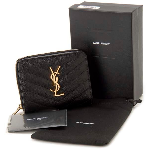 SAINT LAURENT 訳あり 箱不良 SAINT PARIS サンローラン パリ 二つ折り 