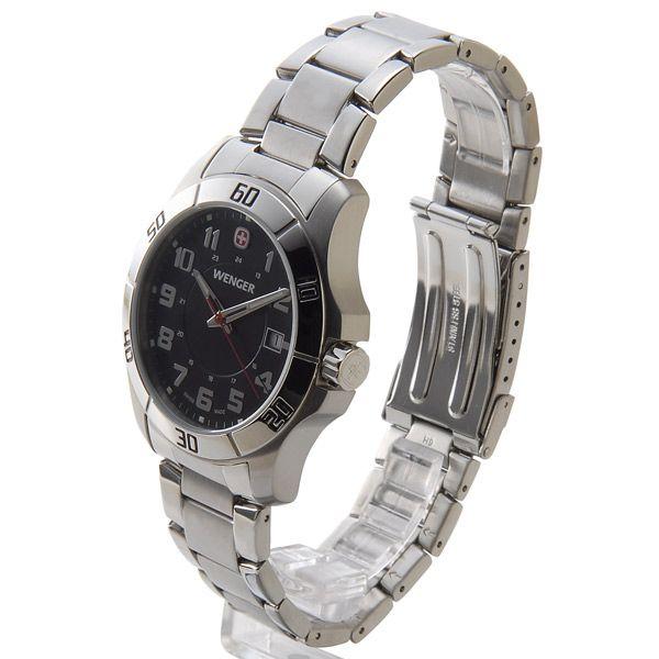 ウェンガー WENGER 70487 メンズ腕時計 ALPINE アルバイン ブラック/シルバー ミリタリー アウトドア ブランド ブランド｜s-select｜02