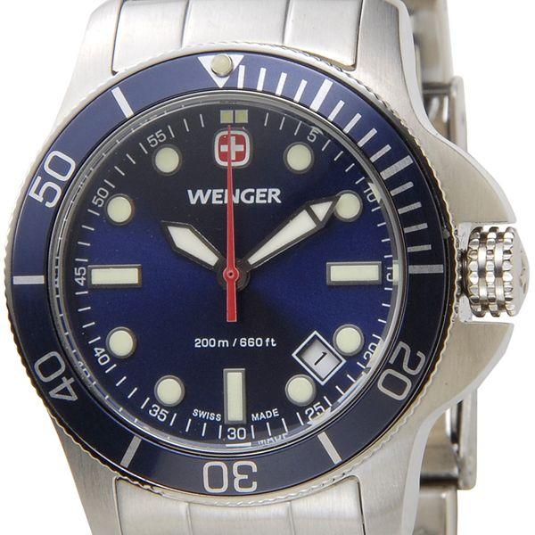 ウェンガー WENGER 72338 レディース時計 バタリオン 200m防水 ブルー/シルバー ミリタリー アウトドア ブランド ブランド｜s-select