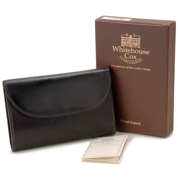 Whitehouse Cox（ホワイトハウスコックス） 三つ折り財布 ブラック