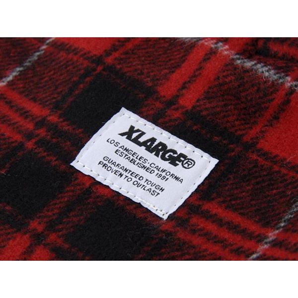 エクストララージ XLARGE ネルシャツ ジャケット (M) M16C8203 BONDED FLANNEL SHIRT レッド｜s-select｜03