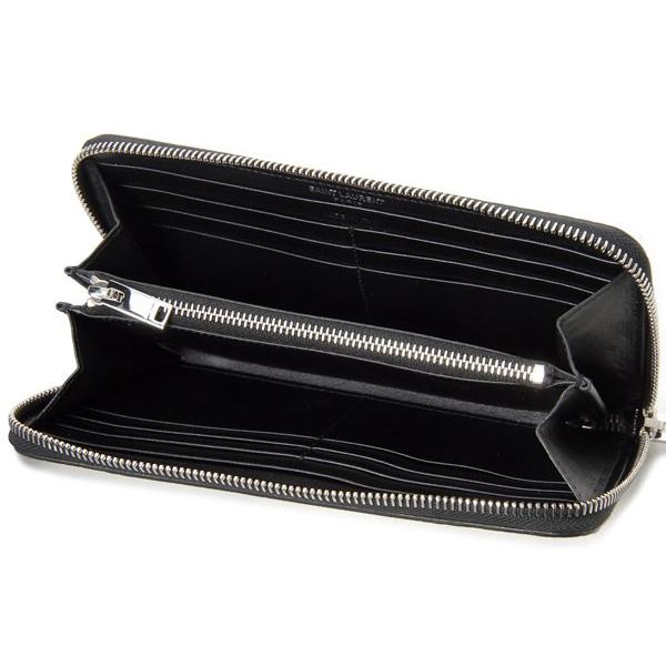 Saint Laurent サンローラン ラウンドファスナー クロコ型押し Yves Saint Laurent サンローラン パリ SAINT LAURENT PARIS