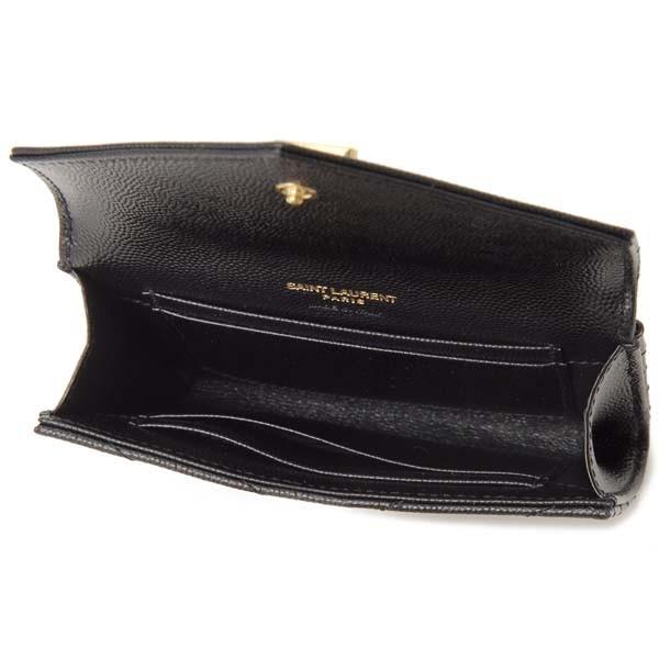 ボーナスストアPlus10％対象店 サンローランパリ SAINT LAURENT PARIS 財布 レディース ブラック 黒 414404 BOW01 1000 ミニウォレットの画像