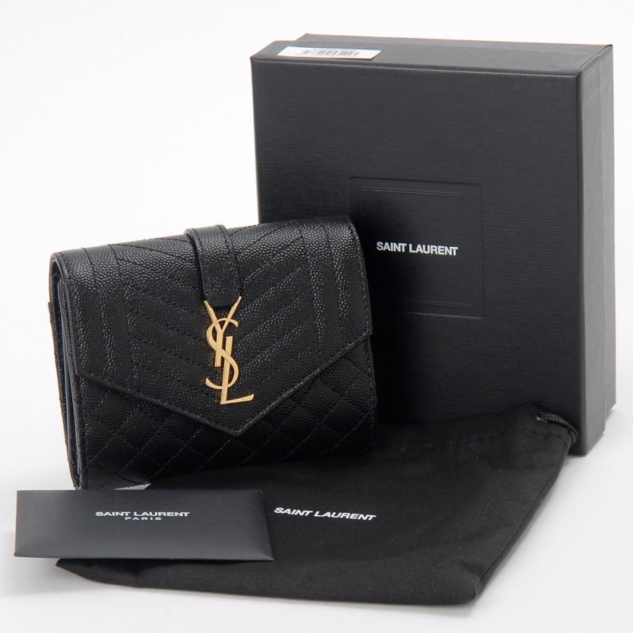SAINT LAURENT サンローラン 三つ折り財布 レディース 651028 SAINT LAURENT サンローラン 三つ折り財布 レディース 651028
