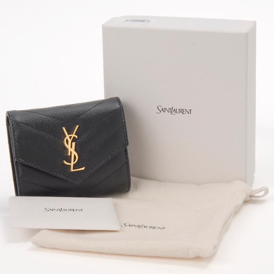 SAINT LAURENT サンローラン Saint Laurent 三つ折り財布 レディース