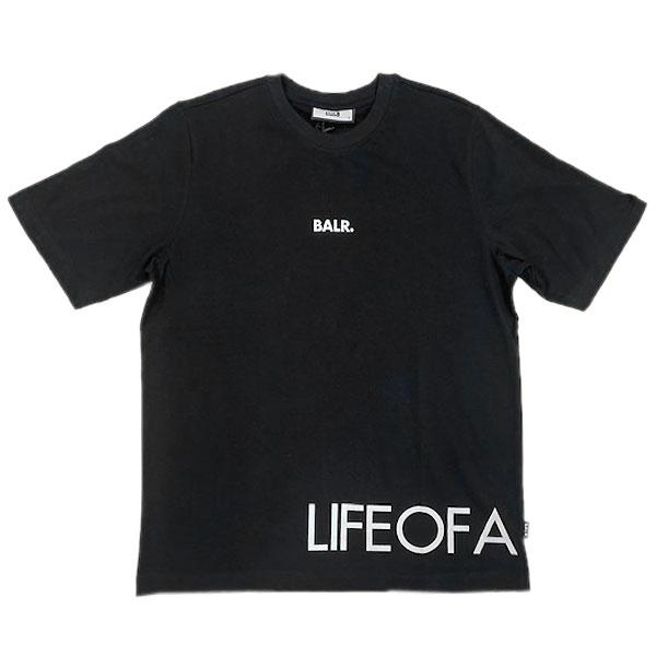 BALR.（ボーラー） B11121063 BLK サッカー LIFE OF A BALR. T-SHIRT 