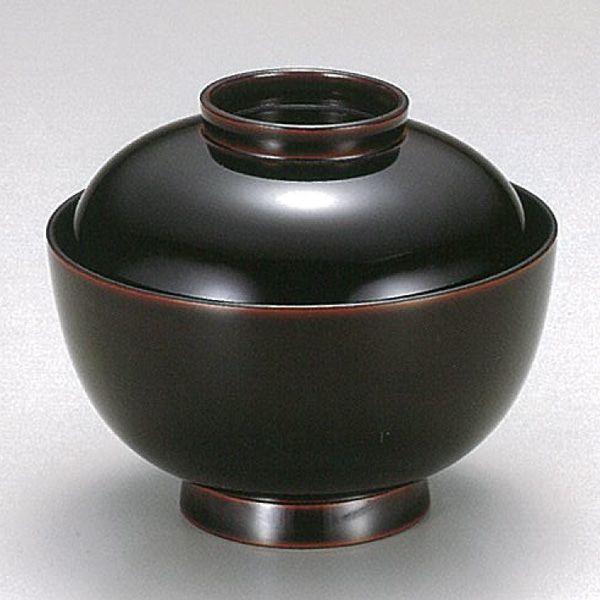 越前漆器4007-4 溜 高仙才 吸物椀 5客セット : 名入れギフト漆器のし