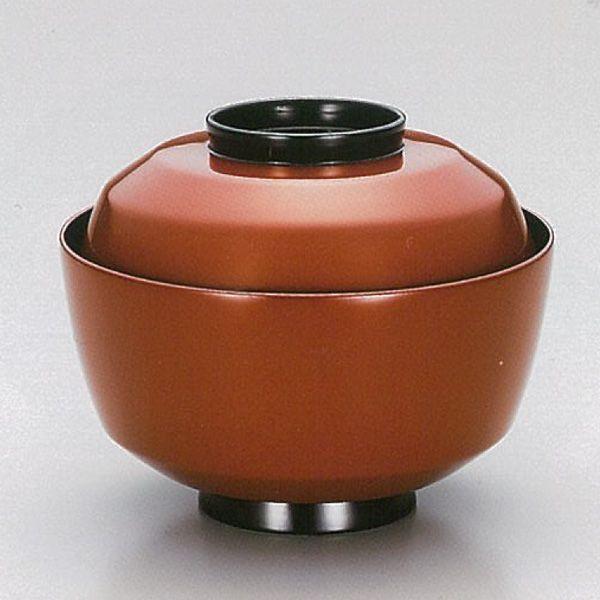 越前漆器4007-5 古代朱 石洲斎吸物椀 5客セット : 名入れギフト漆器の