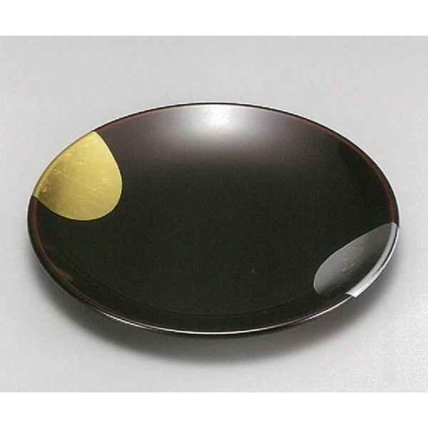 越前漆器4032-2　　日月　溜　銘々皿　５枚セット