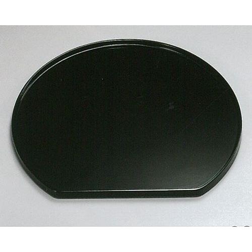 越前漆器4052-6 黒 尺2半月膳 半月膳