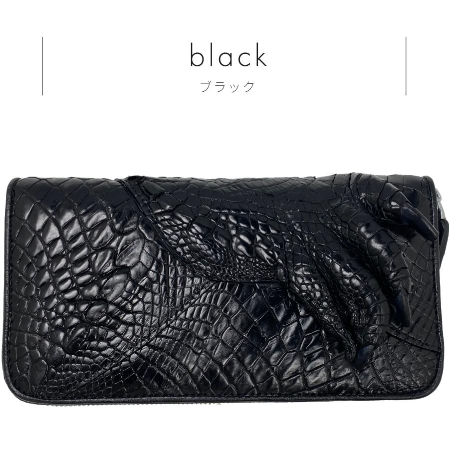 本革 爪付きクロコダイル革パッチワーク財布 長財布 ワニ 手 鰐 本革 爪付きクロコダイル革パッチワーク財布 長財布 ワニ 手 鰐