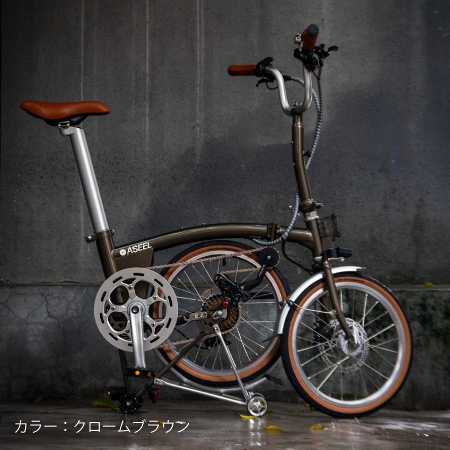 型式認定取得 ASEEL 畳んで転がせる折りたたみ電動アシスト自転車 三