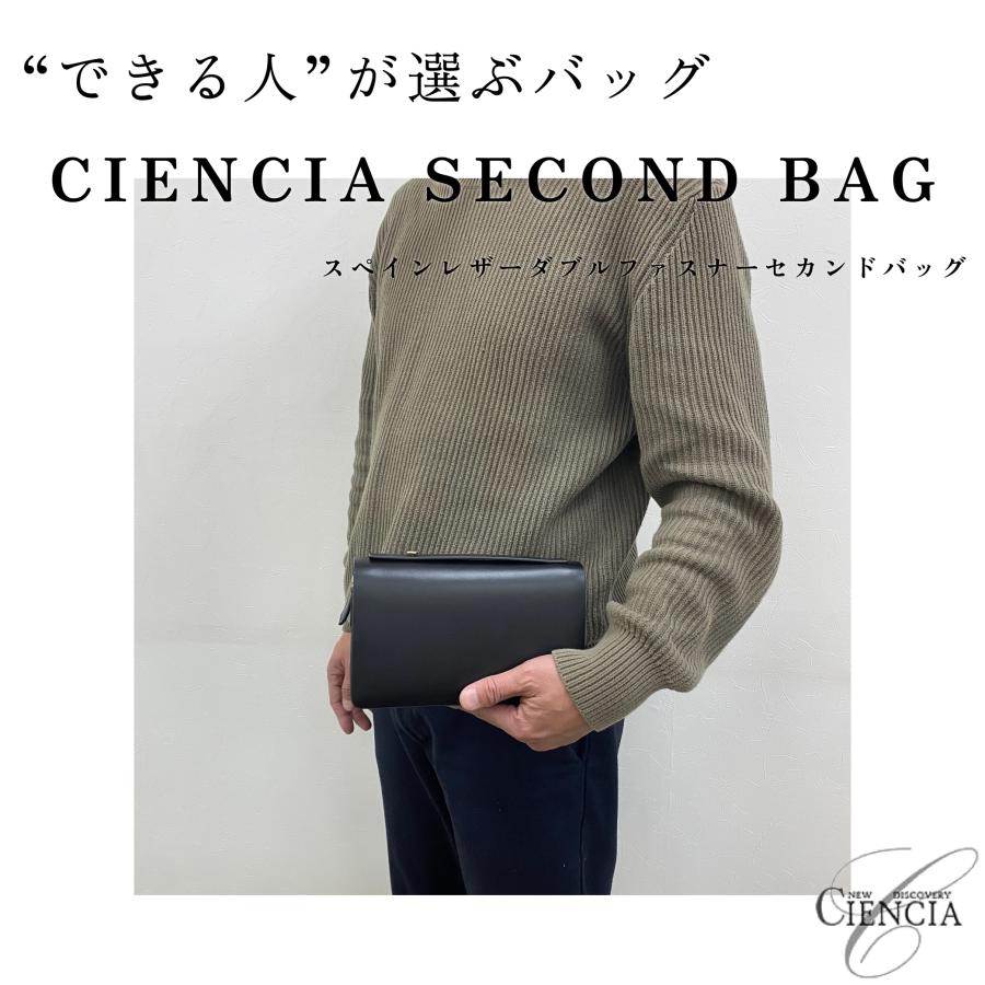 本革】CIENCIA シエンシア 高級スペインレザー ダブルファスナー 本革】CIENCIA シエンシア 高級スペインレザー ダブルファスナー