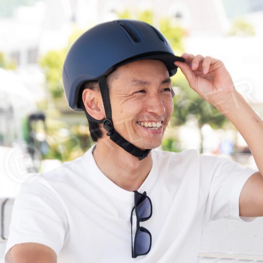 CPSC認証 自転車ヘルメット 盗難防止ロック用ホール付 取り外せるつば