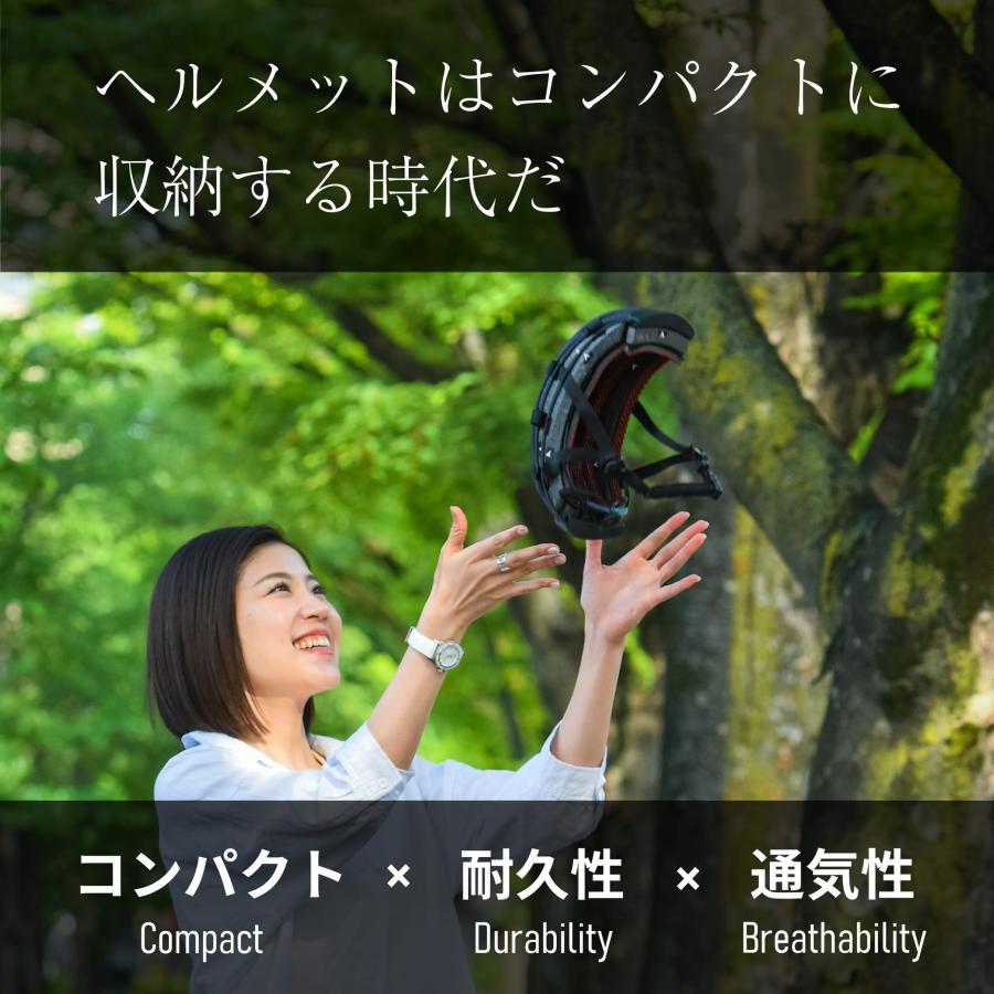 超軽量折りたたみヘルメット 自転車ヘルメット サイクル 頭囲調整可能