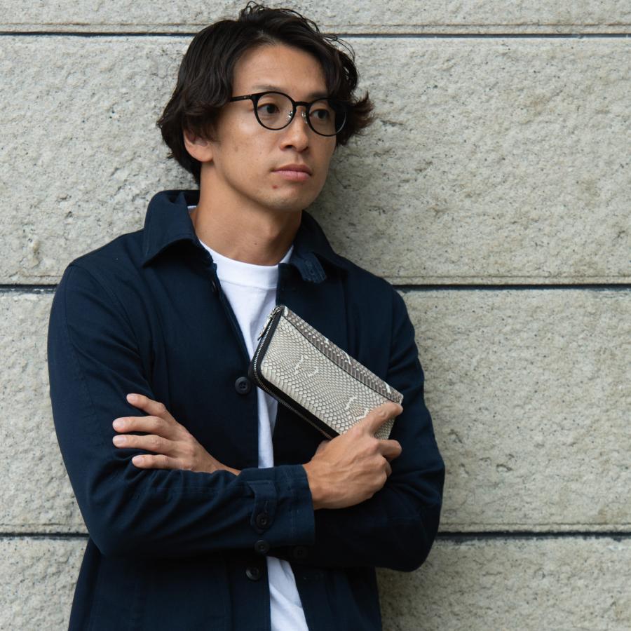 本革 パイソン革長財布 選べる部位 金運財布 レザー おしゃれ メンズ