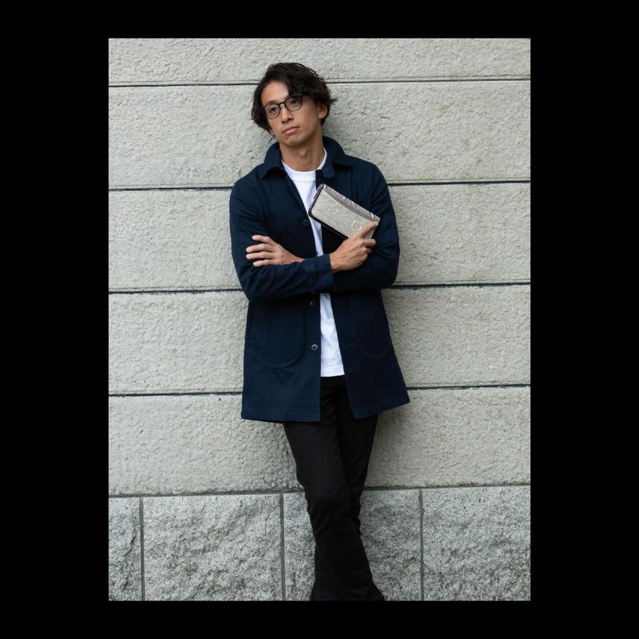 本革 パイソン革長財布 選べる部位 金運財布 レザー おしゃれ メンズ レディース 蛇 ヘビ スネーク メンズ レディース ホワイト 白 グレー ラウンドファスナー |  | 04