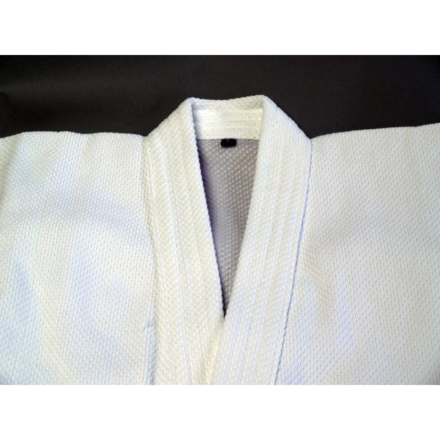 剣道着 正藍染 ウォッシュ加工 メッシュ裏地付 一重織刺剣道着 テック