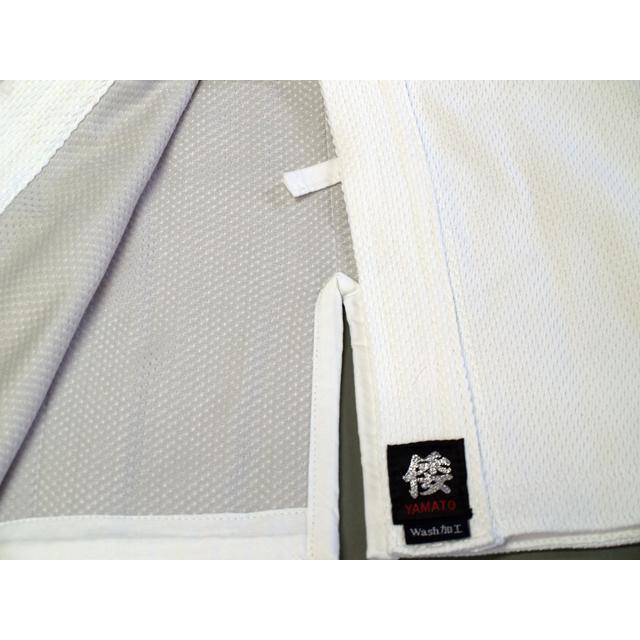 剣道着 正藍染 ウォッシュ加工 メッシュ裏地付 一重織刺剣道着 テック