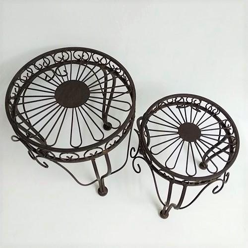 ガーデニング 雑貨 棚 花台 フラワースタンド アイアン