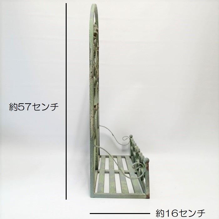 ガーデニング 雑貨 棚 花台 フラワースタンド アイアン アンティーク おしゃれ かわいい エーデ・ウォールラック CG-LW-78-120_2