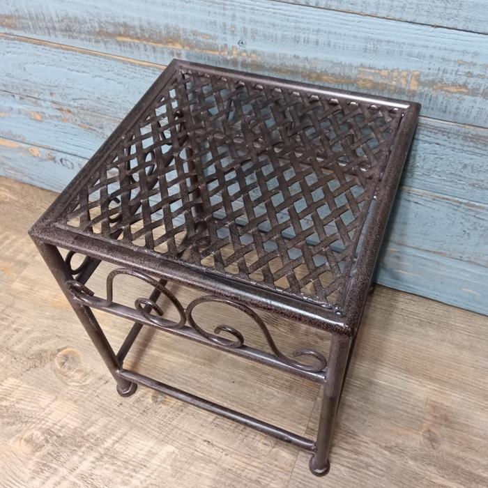 アイアン　花台　アンティーク 現品限り】ガーデニング 雑貨 棚 花台 フラワースタンド