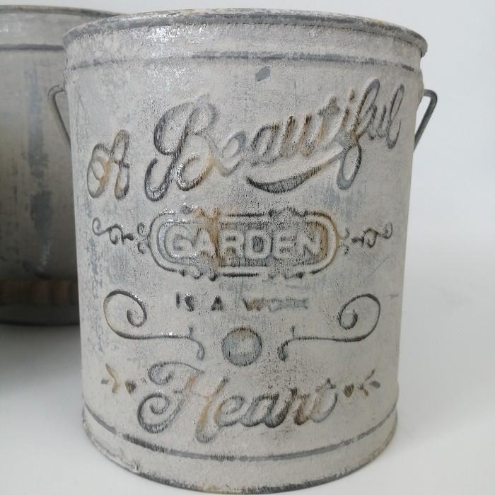 ガーデニング 雑貨 ブリキポット 植木鉢 鉢 鉢カバー プランター