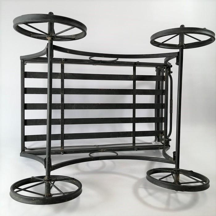 ブリキ ドラム アンティーク 穴無し プランター ゴミ箱 L3501-71-12