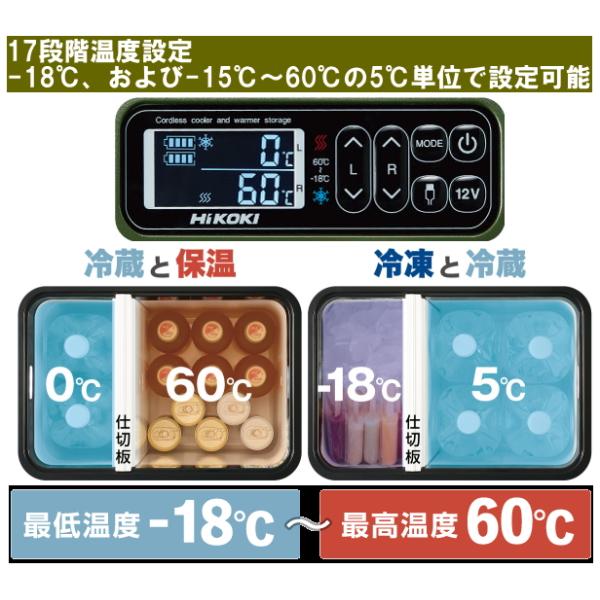 HiKOKI ハイコーキ 18V コードレス冷温庫 大容量25L UL18DBA