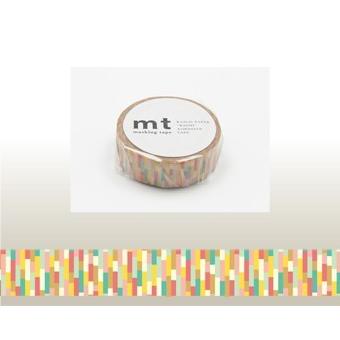 カモ井加工紙 mtマスキングテープ 幅15mm×10m ブロック・ピンク