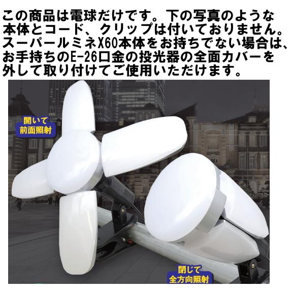 スーパールミネ X60 LEDライト 2個セット 本体のみ スーパールミネ X60 LEDライト 2個セット 本体のみ